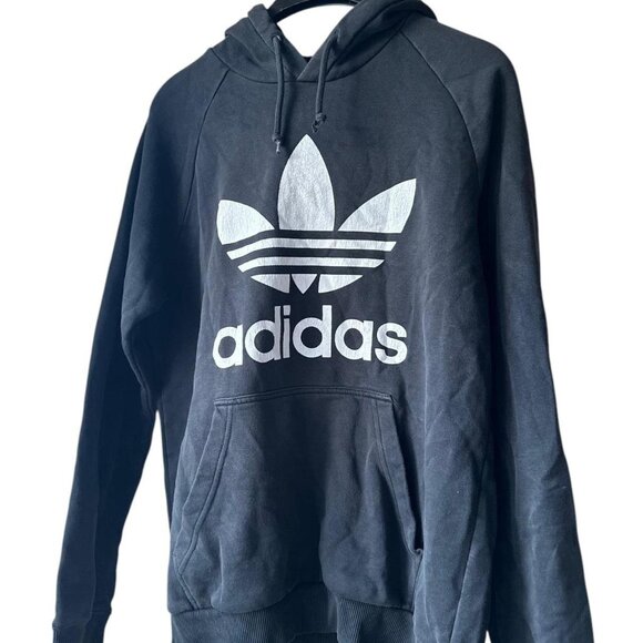 Adidas Logo Black Hoodie - Picture 1 of 2